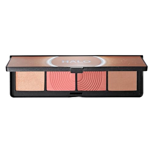 Smashbox Halo Sculpt + Glow Face Palette | Vitamin E, Long Lasting, Contour + Highlighter, 0.55 oz.