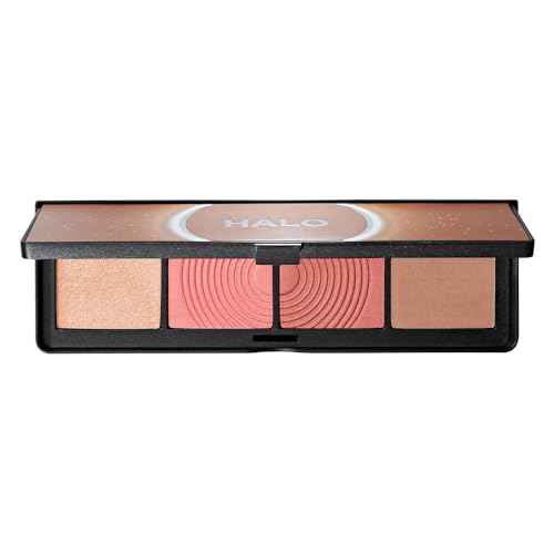 Smashbox Halo Sculpt + Glow Face Palette | Vitamin E, Long Lasting, Contour + Highlighter, 0.55 oz.