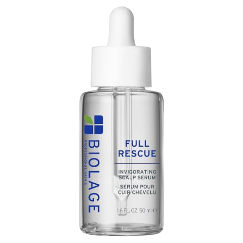 Biolage Full Rescue Invigorating Serum - for Stronger Hair, Longer Lengths in 4 weeks*, Balances Scalp & Fortifies Strands at the Root, Rosemary Oil & Niacinamide, Vegan & Paraben-Free, 1.6 Fl Oz