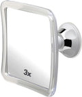 Fogless 3X Magnifying Shower Mirror with Suction Cup - 6.3"