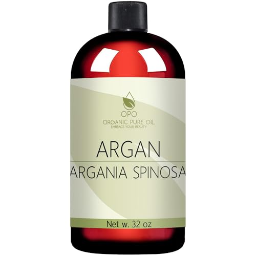 OPO Moroccan Argan Oil - Pure Natural Cold Pressed Unrefined - 32 OZ - Argon for Hair Body Moisturizer Body Scalp Feet Hair Growth Packaging May Vary