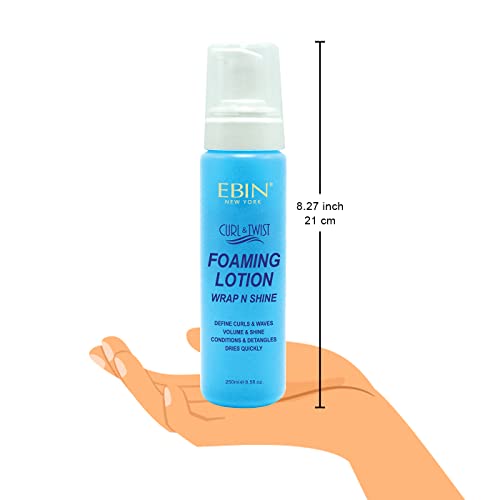 Curl & Twist Foaming Lotion - 8.5oz Curl Defining Foam with Argan Oil