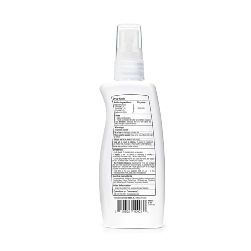 BU SPF 50 Fragrance Free Kids Sunscreen Spray for Face and Body, TSA Travel Size Sunscreen, Clear Non Aeorsol Spray, Non Greasy, Water Resistant and Oil Free, 3.3 oz (3-pack)