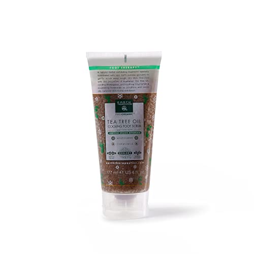 Earth Therapeutics Tea Tree Oil Cooling Foot Scrub - Exfoliating 6 fl oz