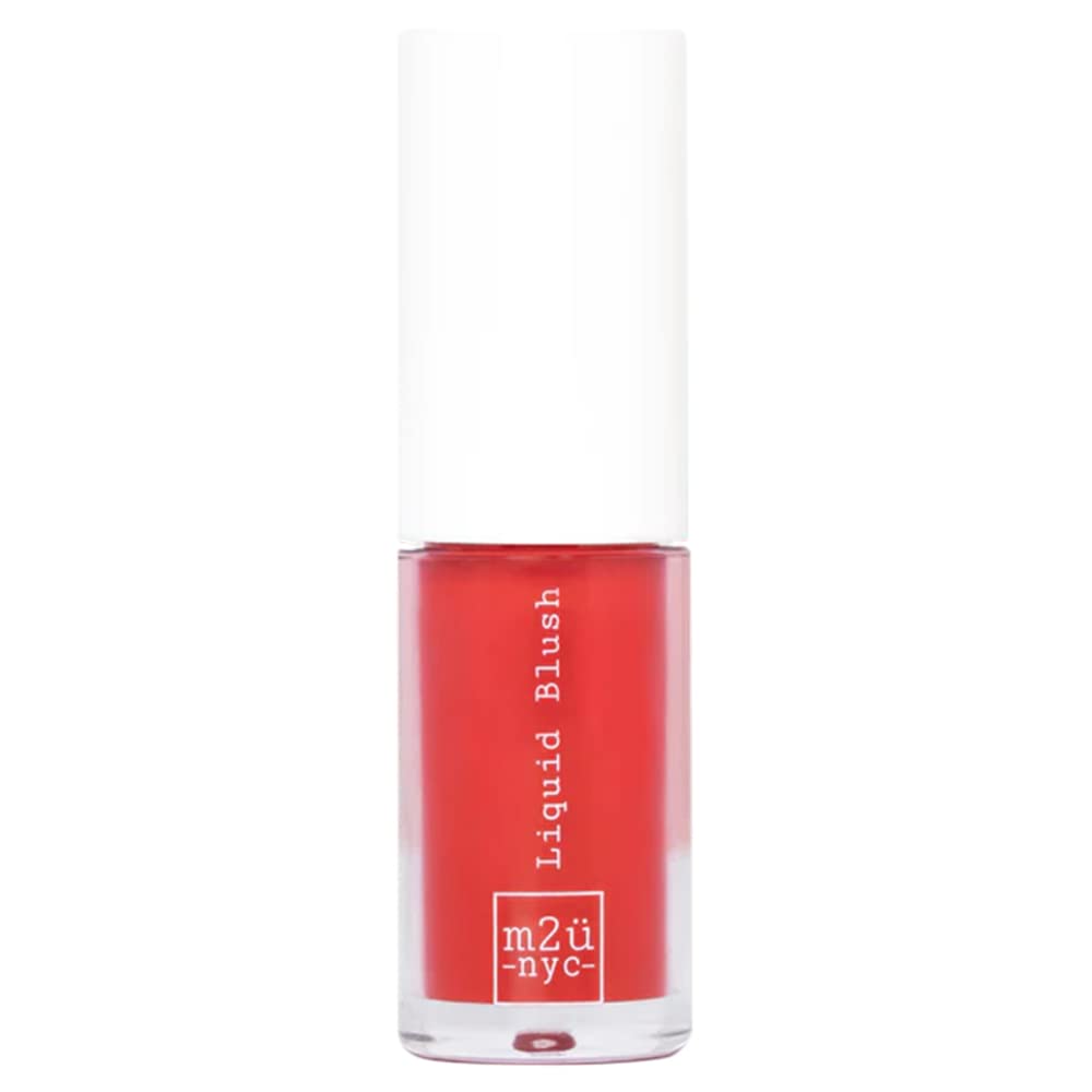 M2U NYC Hydrating Liquid Blush, Soft Cream Blush Makeup, Liquid Blush for Cheeks, Weightless, Long-Wearing, Smudge Proof (Red-Big Apple)