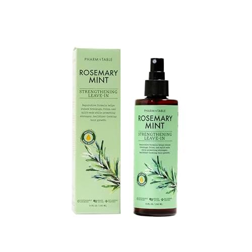 Leave In Conditioner Spray - Rosemary & Mint Scalp Treatment - Anti-Dandruff and Dry & Itchy Scalp treatment, Hydrating & Medicated Formula for Psoriasis and Scalp Care - Detangles & Nourishes Hair.