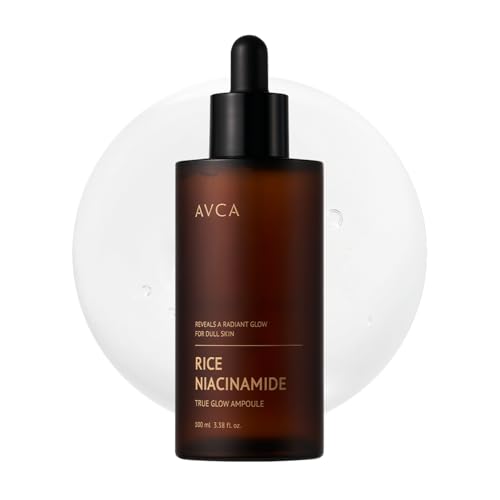 AVCA Rice + Niacinamide Serum - Radiance-Boosting Face Serum with Rice Extract, 5% Niacinamide, Lightweight Hydration, Helps Refine The Look of Texture & Oil, 100 mL (3.38 fl oz)