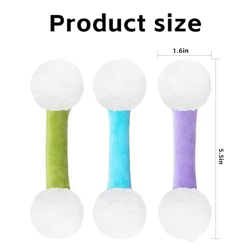 Gantodly Catnip Plush Kick Stick Toy - 3 Color B, Interactive & Durable Indoor Cat Toy