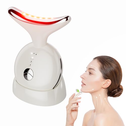 7-in-1 Red Light Face Massager with Heat Therapy & Neck Lift
