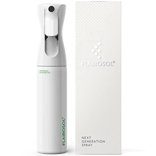 LAIROSOL 2 Pack Spray Bottle for Hair, 10.01 oz/300 ml, White Bottle and Black Bottle