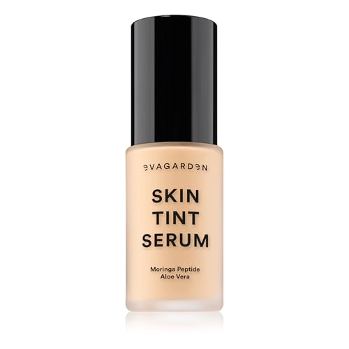 EVAGARDEN Skin Tint Serum - 34 Cream - Liquid Foundation Makeup - Tinted Foundation with SPF 25 - Water-Resistant Cream Foundation Make Up - 1 oz