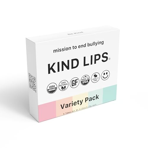 Kind Lips Lip Balm - Nourishing & Moisturizing Lip Care for Dry, Chapped Lips | Infused with Shea Butter & Beeswax | Variety Pack | 0.15 Oz (Pack of 3)