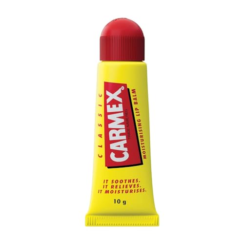 Carmex Classic Lip Balm Pack of 3 - Soothes Heals Protects - 0.35 Ounce