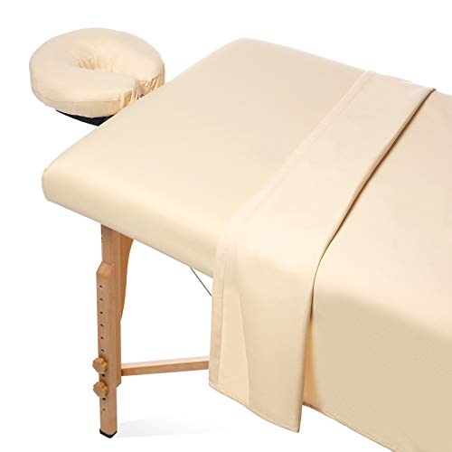 Saloniture Microfiber Massage Table Sheet Set - 3 Piece