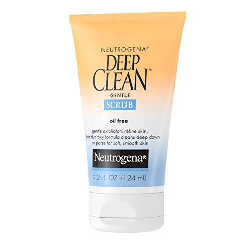 Neutrogena Deep Clean Gentle Daily Facial Scrub, Oil-Free Cleanser, 4.2 Fl Oz (Pack of 2)