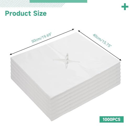Disposable Face Cradle Covers for Massage Tables 1000 Pack 19.7 x 15.8"
