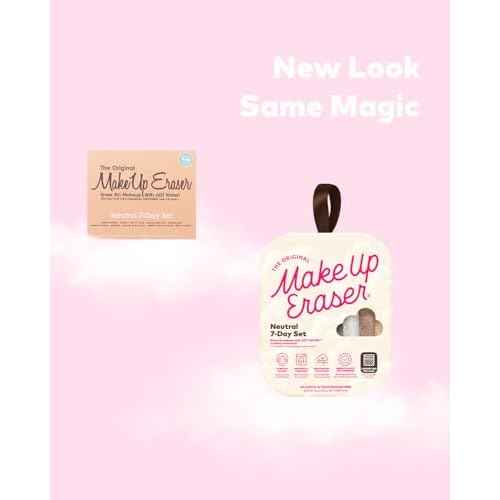 7-Day Set, Erase All Makeup with Just Water, Including Waterproof Mascara, Eyeliner, Foundation, Lipstick, Sunscreen, and More! 7ct