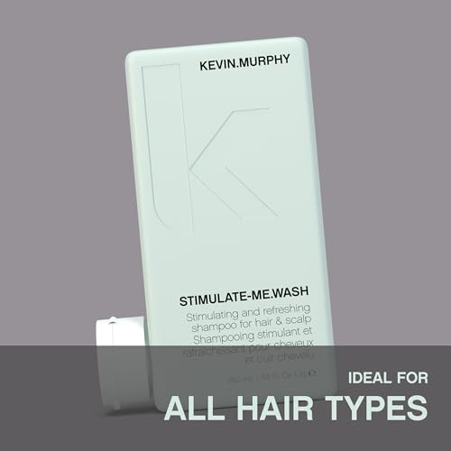 KEVIN.MURPHY STIMULATE-ME.WASH - Clarifying Shampoo for Hair & Scalp - For All Types - Stimulates Hair - Strengthening - Cruelty Free Shampoo - 250 mL / 8.4 fl oz (Pack of 2)