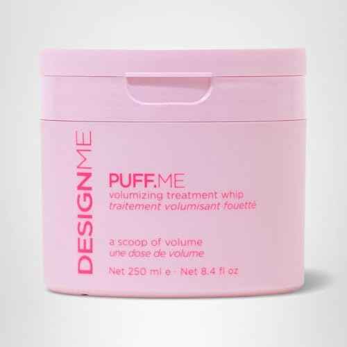 Design.Me PUFF.ME Volumizing Treatment Whip | Lightweight Hair Volumizer Mask with Hyaluronic Acid for Fine & Medium Hair | Adds Volume & Thickness | Strengthens, Detangles & Lifts Roots