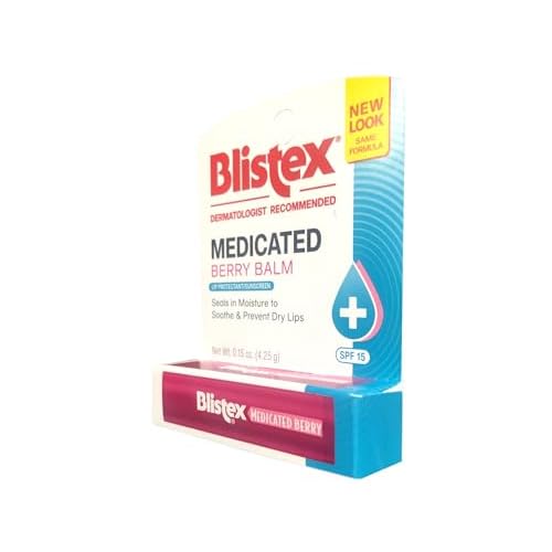 Blistex Medicated Berry Balm, 0.15 Ounces (Pack of 24)