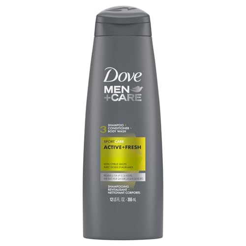 Dove Men Care Sport 3-In-1 Shampoo Conditioner Body Wash 12 oz