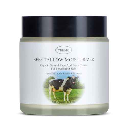 Beef Tallow Moisturizer,Beef Tallow for Skin,Organic Grass Fed Beef Tallow with Raw Honey Moisturizing Cream, Whole Body & Face Moisturizer£¨4oz£©