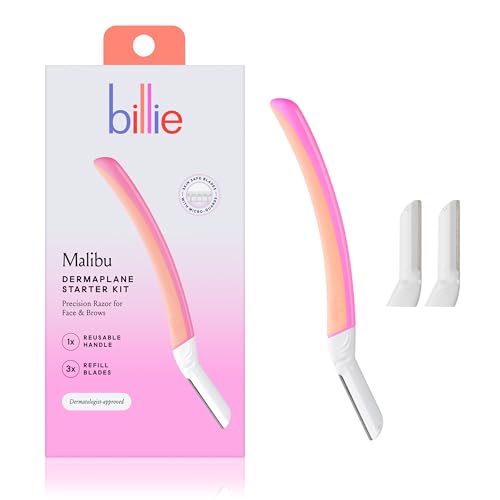 Billie Dermaplane Starter Kit + V Smooth Shave Gel & Cleanser for Pubic Hair & Skin - 6.5 oz.