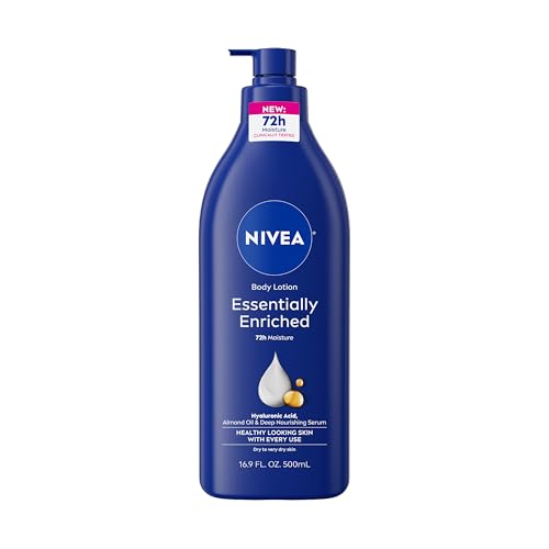 NIVEA Essentially Enriched Body Lotion, Almond Oil, 16.9 Oz