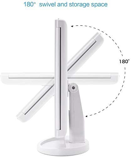 Infitrans Trifold Makeup Mirror with 1X 2X 3X Magnification & LED Lights