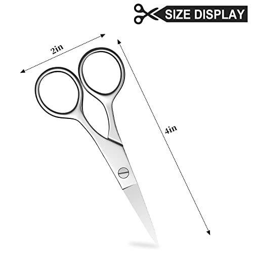 Small Nose & Eyebrow Scissors with Sharp Tip - Professional Stainless Steel Grooming Tool
