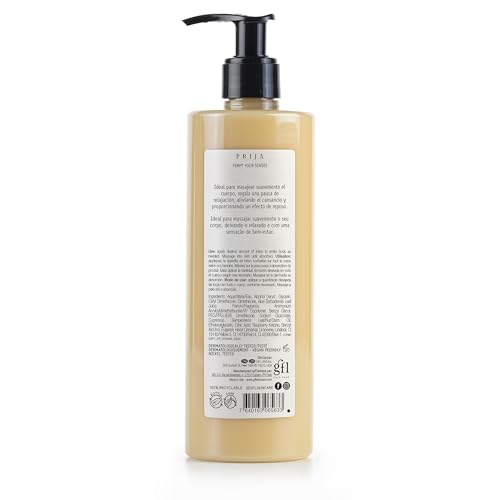 Prija Relaxing Massage Lotion with Aloe Vera and Cypress Oil, Refreshing and Moisturizing Body Cream Leaves You Feeling Relaxed with a Sense of Wellbeing 3 x 12.85 Fl. Oz