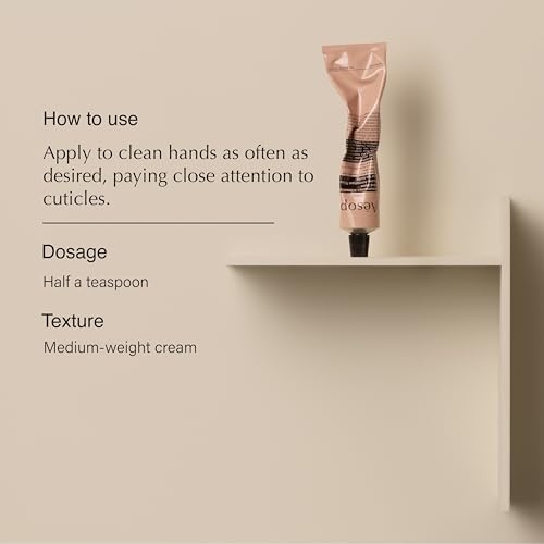 Aesop Resurrection Aromatique Hand Balm 2.4 oz Travel Tube with Sweet Almond & Macadamia Nut