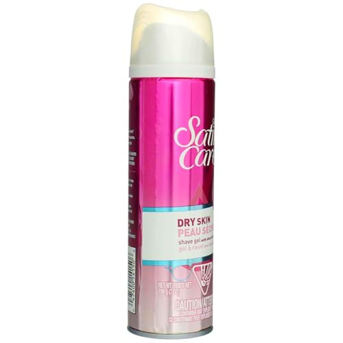 Gillette Satin Care Dry Skin Shave Gel for Women - 7 Oz Pack of 4