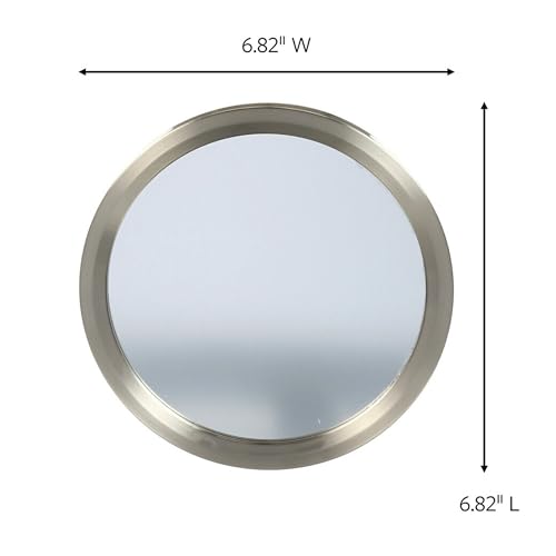 Command Bath Mirror Satin Nickel Damage-Free Adhesive