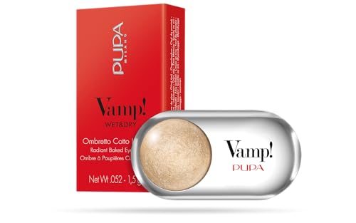 Pupa Milano Vamp! Wet & Dry Eyeshadow 201 Champagne Gold