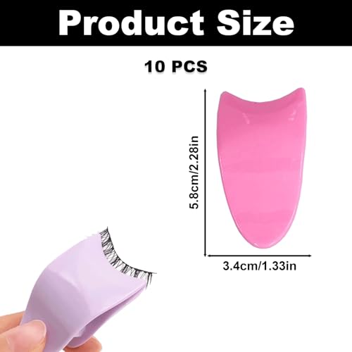 False Eyelash Applicator Clips - 10PC Plastic Tool Set