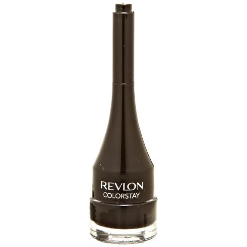 Revlon Cr?me Gel Eyeliner Cr?me, ColorStay Eye Makeup, Waterproof, Smudgeproof, Longwearing with Precision Brush Applicator, 001 Black, 0.08 Oz