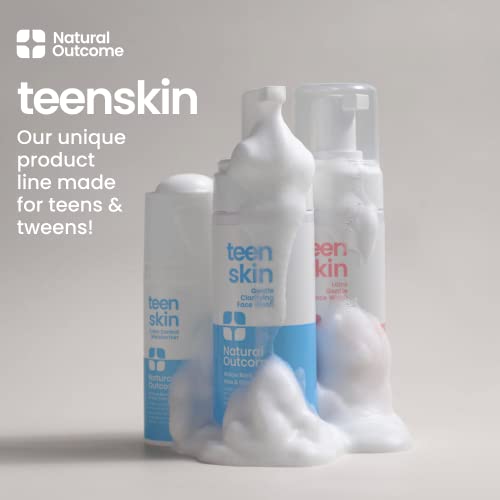 natural outcome Teen Skin Face Wash Duo | Gentle Foaming Daily Boys & Girls Kids Face Wash | Non-toxic Ingredients | Perfect for Teens Preteens & Kids Looking to Prevent Acne | Two 5 oz Bottles