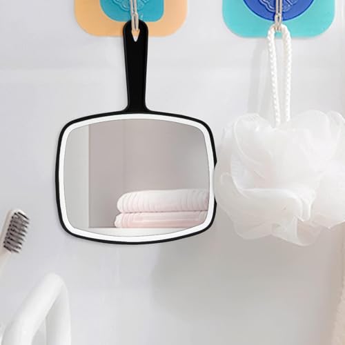 Handheld Mirror with Hanging Hole, 10.4" x 7.4" (2-Pack)