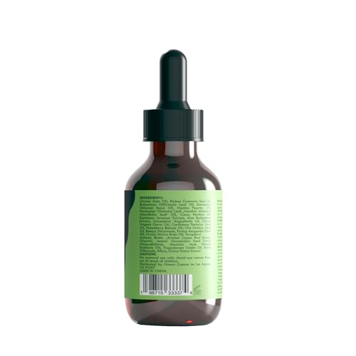 2 Fl Oz Rosemary Oil for Hair Growth – Pure 100% Rosemary Essential Oil for Scalp, Eyebrow & Eyelash Health (Green Cosmos)