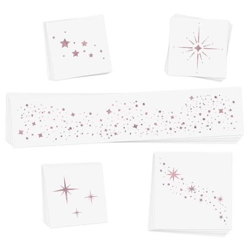 Flash Tattoos Starlight Pink temporary tattoos | 25 temporary tattoos | Premium waterproof metallic pink glitter face Flash Tattoos | Face Sparkle, Face Glitter| Tattoo Freckles