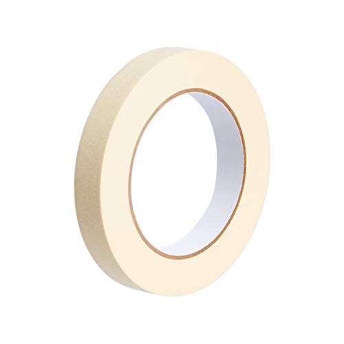 Amazon Basics Masking Tape, Pack of 3 Rolls, Beige, 0.7 Inch x 180 Feet