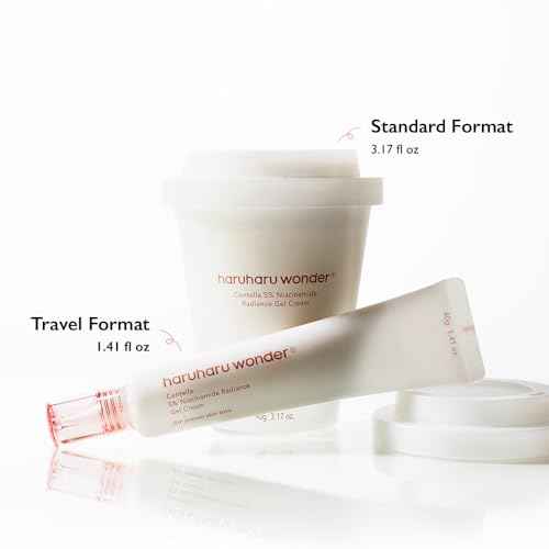 HARUHARU wonder Centella 5% Niacinamide Radiance Gel Cream, Hydrating & Soothing, Ultra-Lightweight, Improves Skin Tone, Pore Minimizer, Oil Control, For All Skin Types, 3.17 fl. Oz