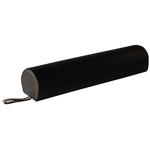 Master Massage 6" 3/4 Round Bolster Pillow for Massage Tables - Black