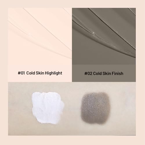 HOSAILY Cool Toned Grey Liquid Contour & Highlighter Stick Set