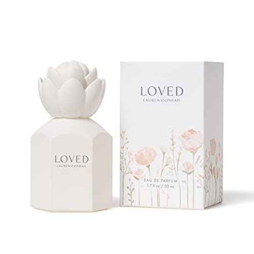 Loved Eau de Parfum by Lauren Conrad - Fragrance for Women - Feminine, Floral Scent with Notes of Citrus, White Tea, Jasmine, and Peony - 1.7 Fl Oz
