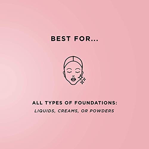 Pretty Vulgar Flawless Wand Foundation Brush, Vegan Makeup Brush for Liquid, Cream and Powder, Streak-free and Flawless Finish, Cruelty-Free Bristles