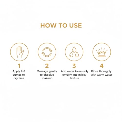 MAYA Olive Plant Essence Cleansing Oil ? Makeup Removing Facial Cleanser for All Skin Types, Nourishing Plant Oils, Deep Pore Cleansing, Hydrating & Non-Greasy ? 250 ml
