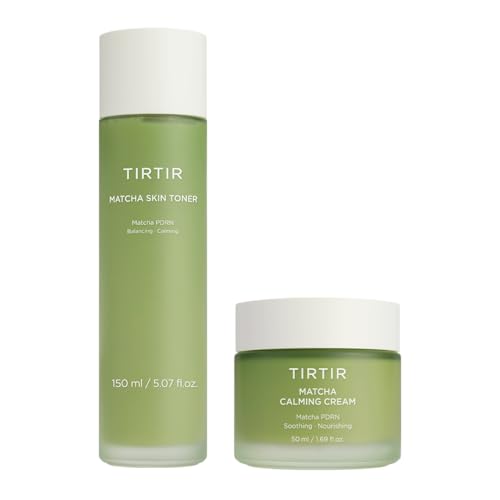 TIRTIR Matcha PDRN Duo | Korean Skincare Bundle for Redness Care and All Day Hydration for Sensitive Skin