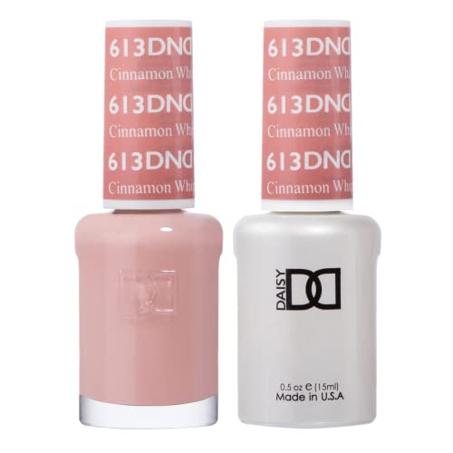 DND Gel Polish Set, Pink Collection, UV/LED Gel Polish and Air Dry Nail Lacquer, Matching Chip-Free Polish Duo, 613 Cinnamon Whip, 0.5 Fl Oz